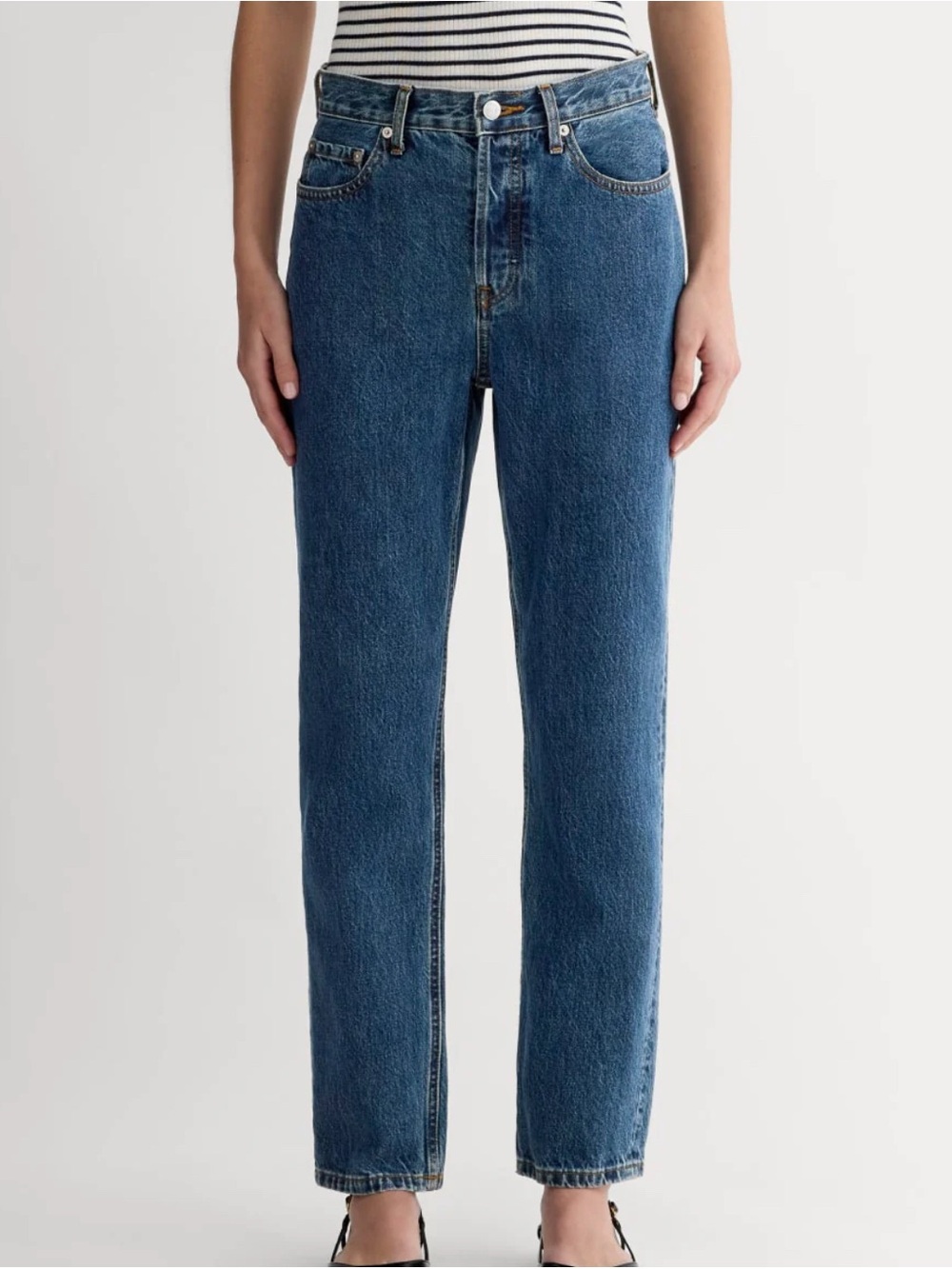 Everlane 90’s Cheeky Straight-Leg High-Rise Jeans 28 Ankle